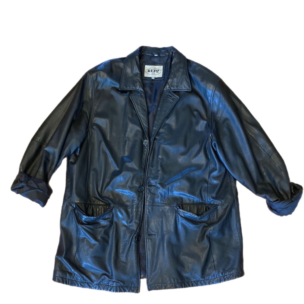 Leather coat